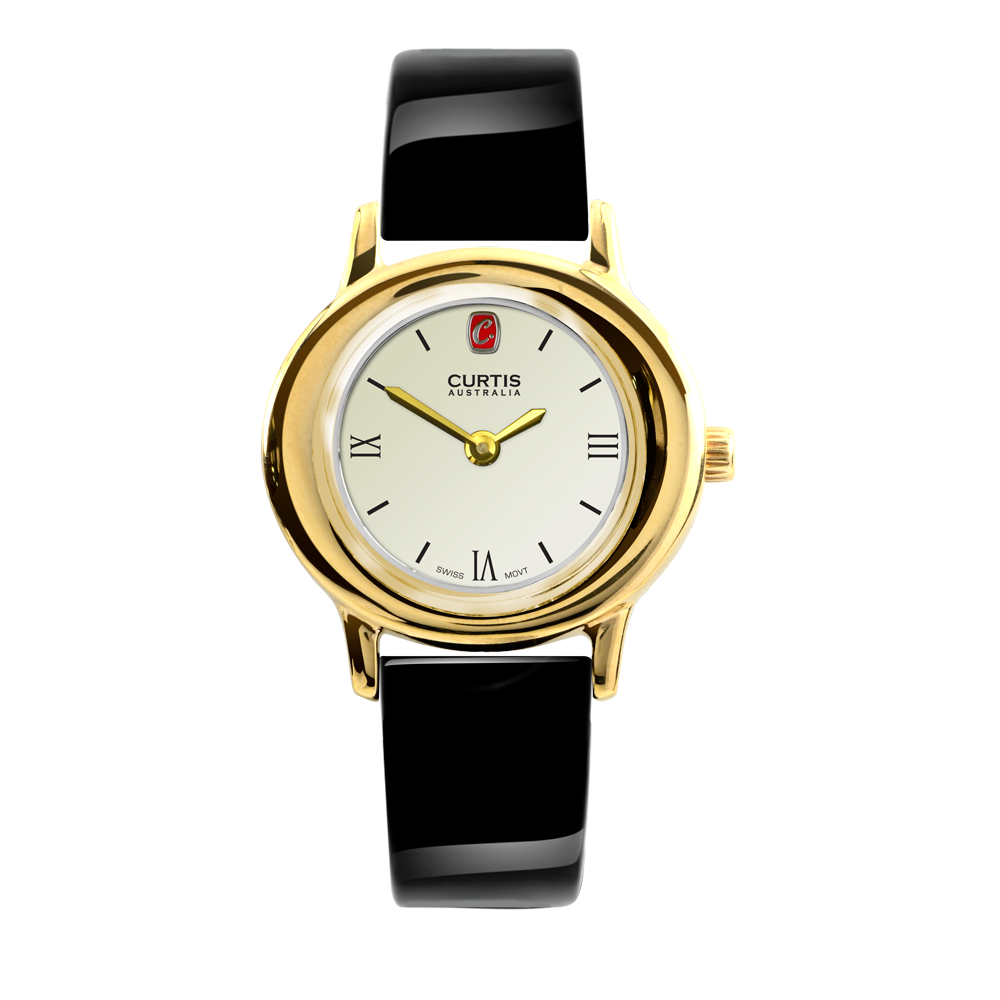 Curtis Australia Sophia Ladies Watch Yellow Gold White Dial 118