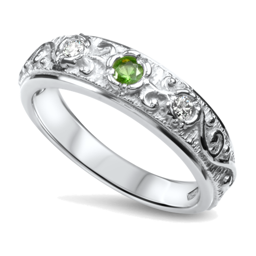 Bark Ring Scrolls Narrow