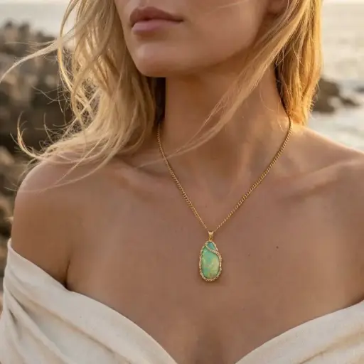 Beach Opal Pendant