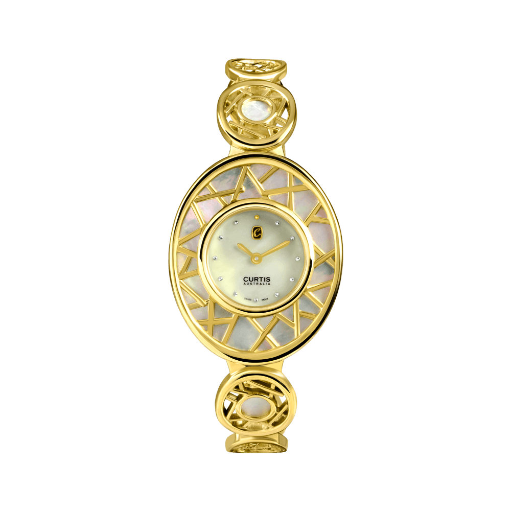 Curtis Australia Myst Ladies Watch Yellow Gold Bracelet 160
