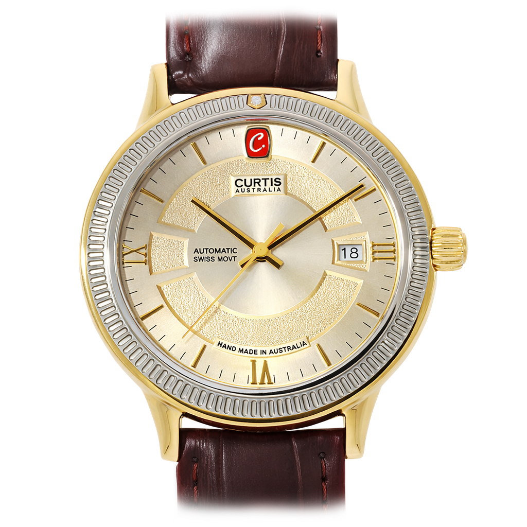 Curtis Australia Motima Rt Champagne 9ct Watch 165
