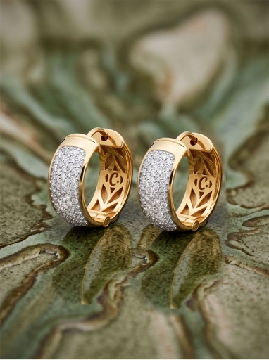 Diamond Hoop Earrings