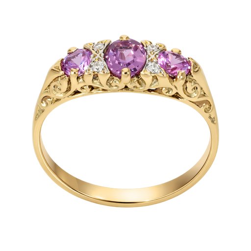 Juliette Ring with Pink Spinels