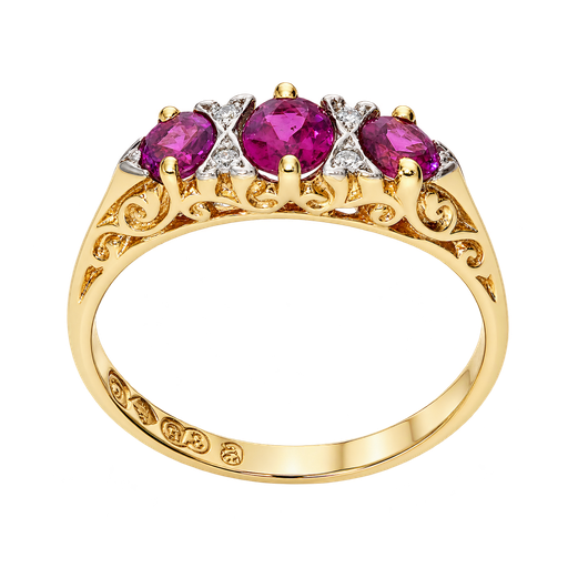 Juliette Ring with Rhodolite Garnet