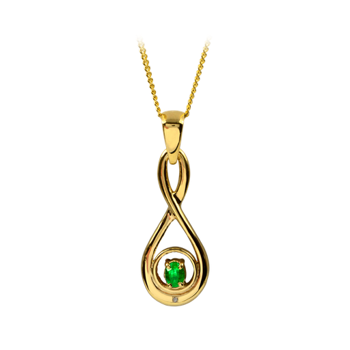 [20051] Infinity Emerald Pendant 