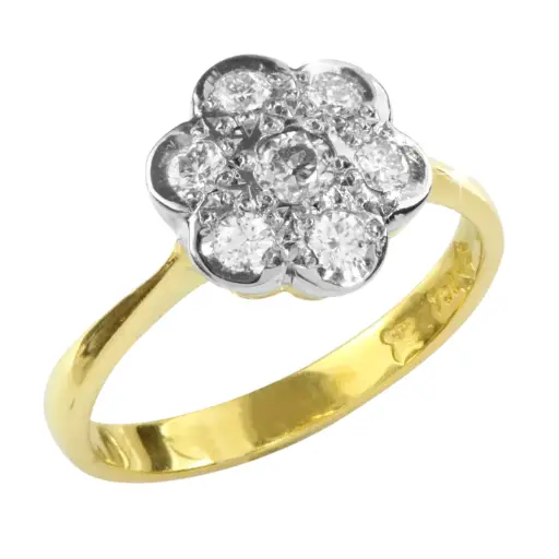 Angela Diamond Cluster Ring